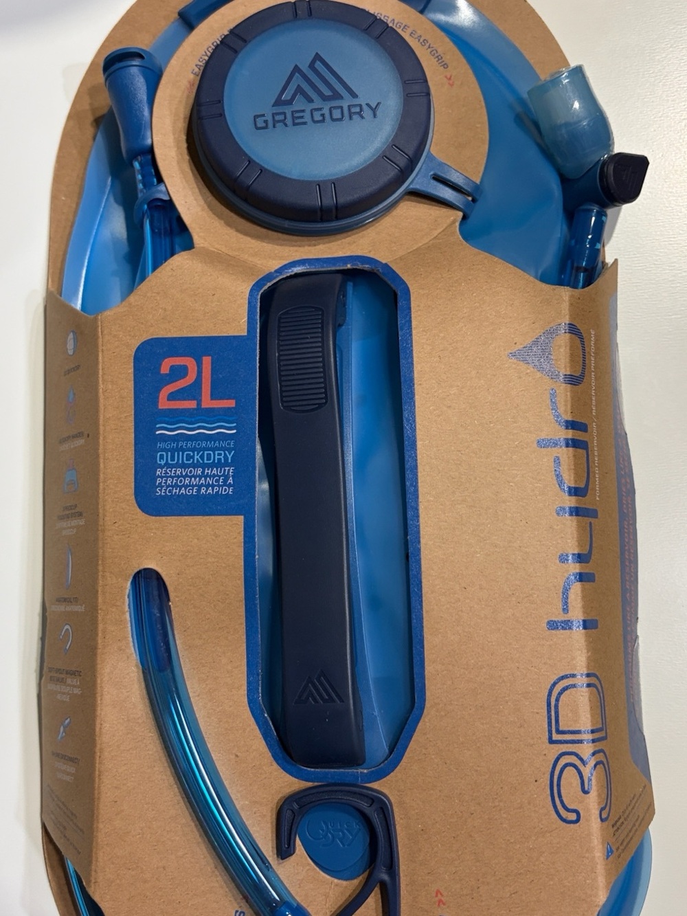 Gregory Blue Hydration Reservoir with Dark Blue Cap-New NoTags